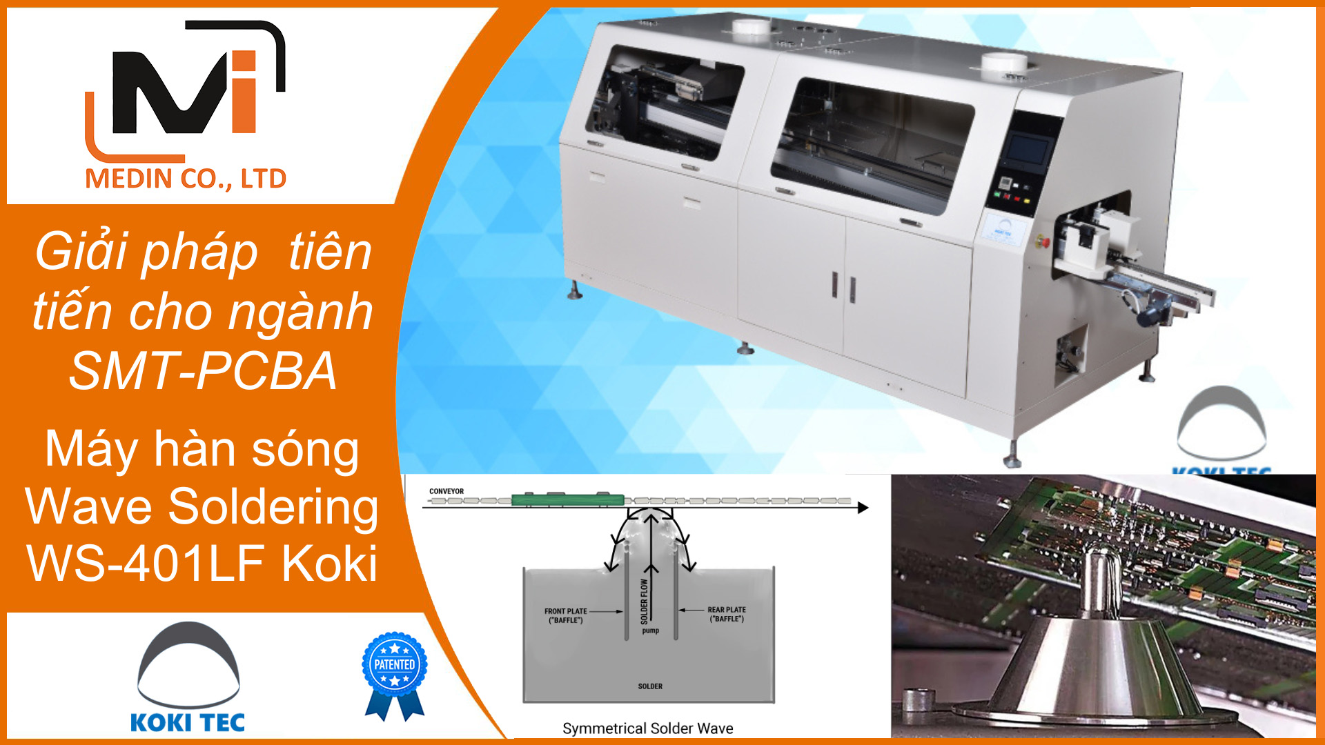 Máy hàn sóng Wave Soldering WS-401LF Koki - Giải pháp tiên tiến cho ngành SMT-PCBA